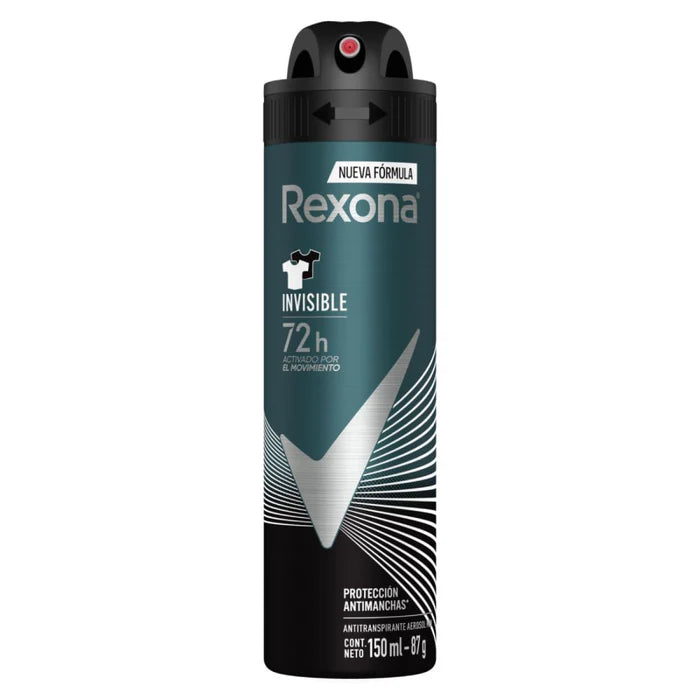 Desodorante Spray Invisible Rexona 150 ml