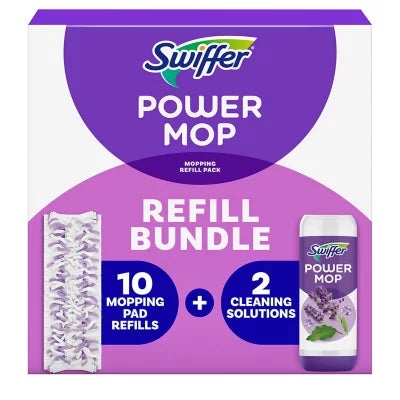 Limpiador Líquido y Repuestos Powermop Swiffer 10 + 2 Botellas