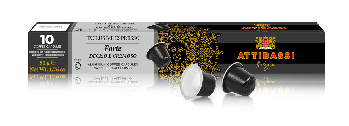 Café en Cápsulas Forte para Nespresso Attibassi 10 un