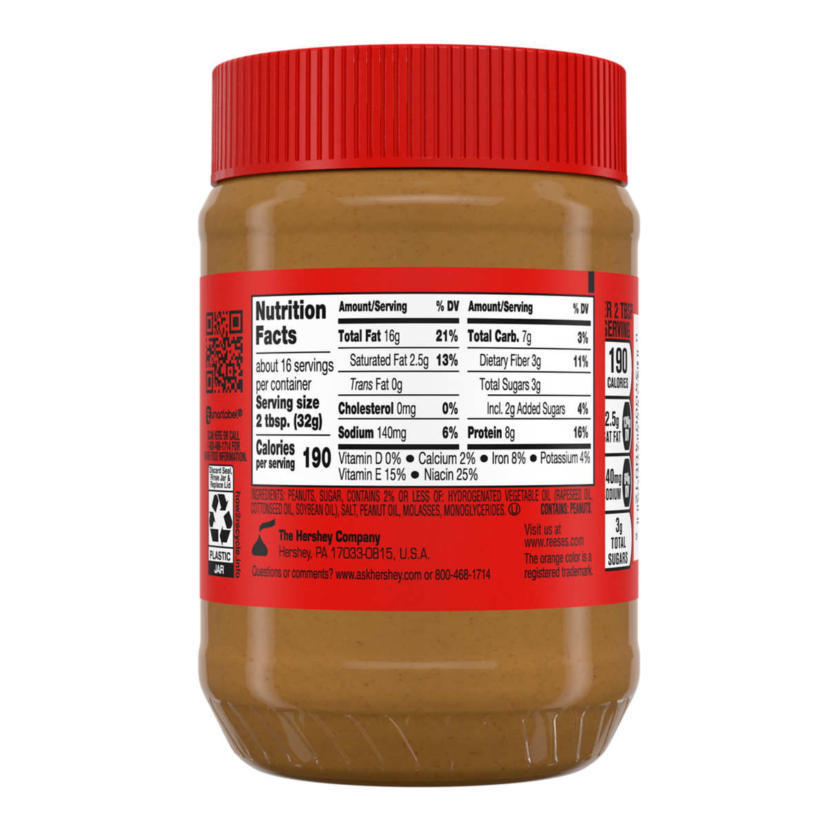 Mantequilla de Maní Creamy Reese's 510 g