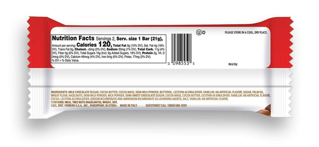 Barrita de Chocolate Bueno Kinder 43 g