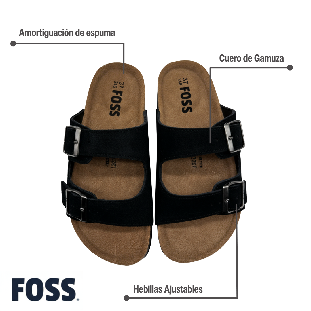 Sandalia Mujer Blake Negra Foss 1 un