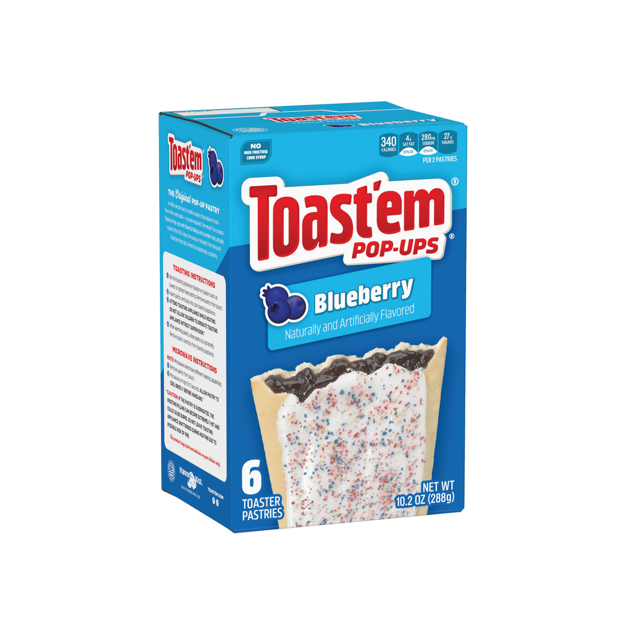 Pop-Ups Arándano Toast'Em 6 un x 48 g