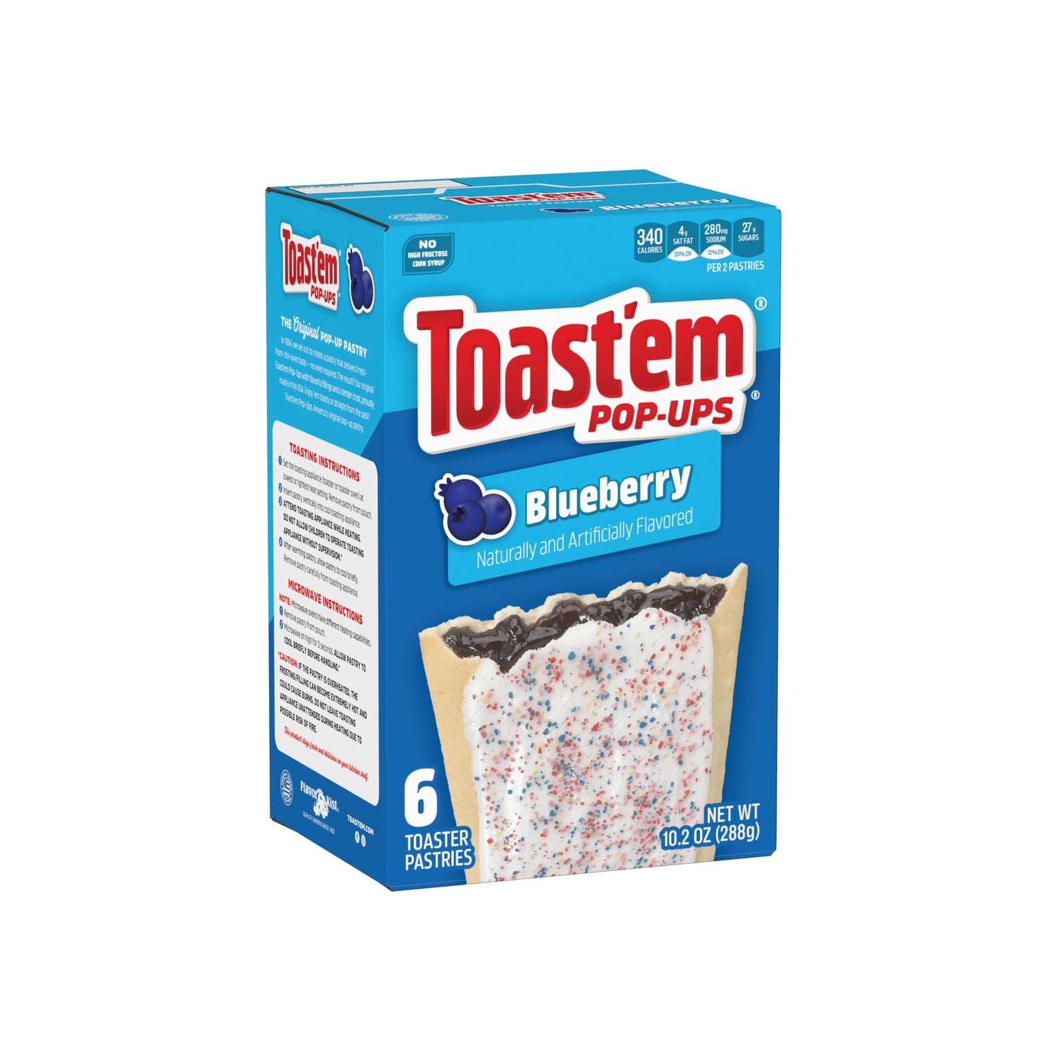 Pop-Ups Arándano Toast'Em 6 un x 48 g