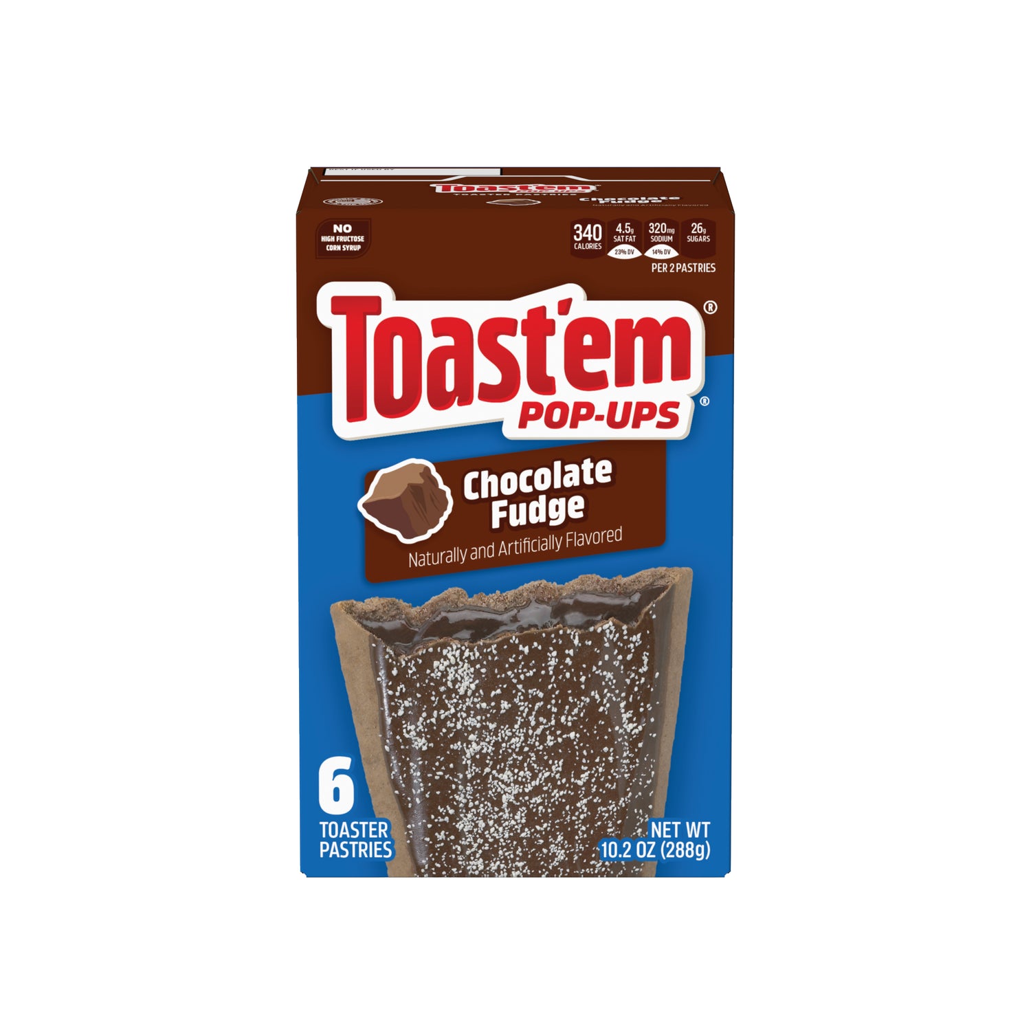 Pop-Ups Fudge Chocolate Toast'Em 6 un x 48 g
