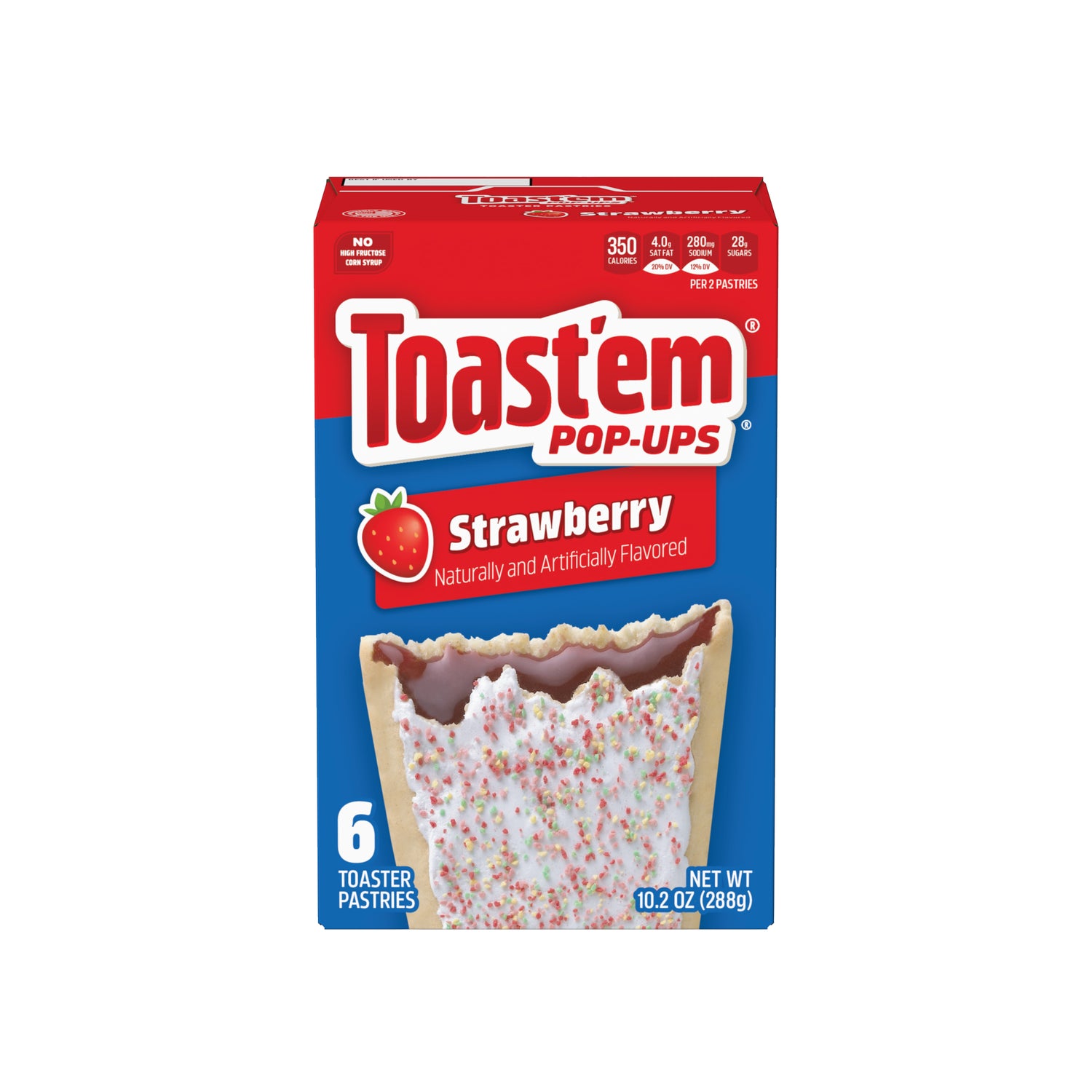 Pop-Ups Frutilla Toast'Em 6 un x 48 g