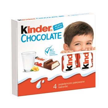 Barras de Chocolate Kinder 4 x 12,5 g
