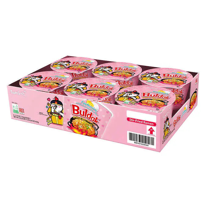 Sopas Carbonara Pollo Picante Buldak Samyang 6 un x 105 g