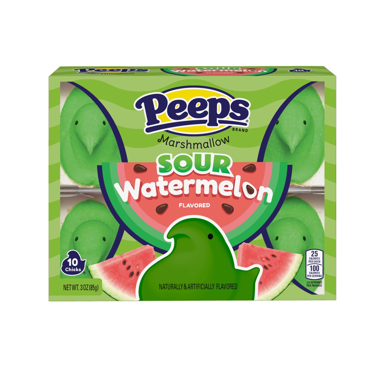 Marshmallows Pollitos Sandía Ácida Peeps 85 g