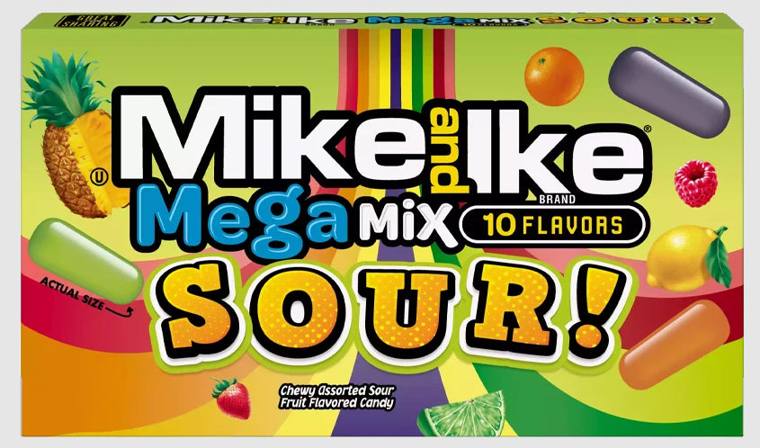 Masticables Mega Mix Ácido Theater Mike and Ike 12 x 120 g