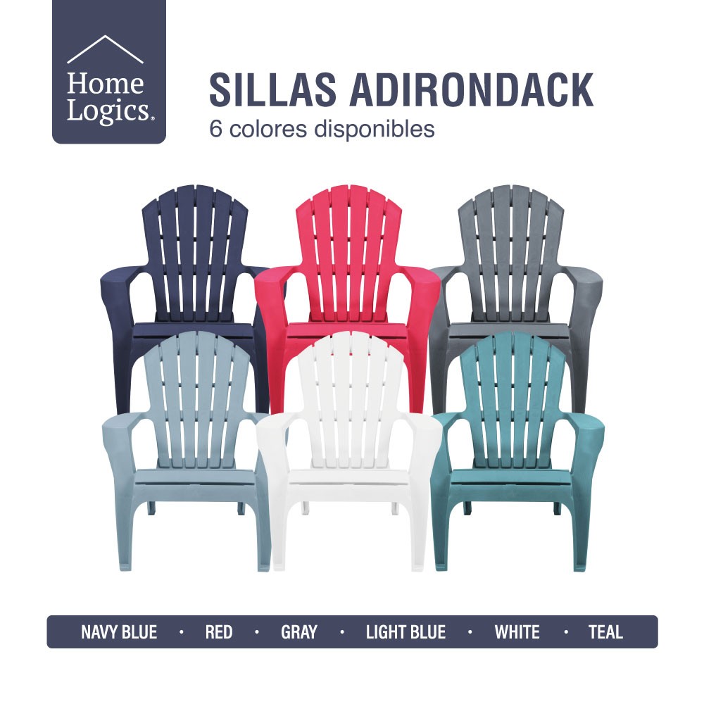 Silla Adirondack Plástica Teal Sunseeker 1 un