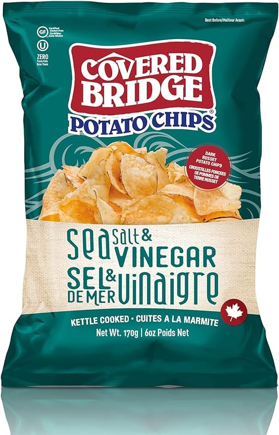 Papas Fritas Sal de Mar y Vinagre Covered Bridge 170 g