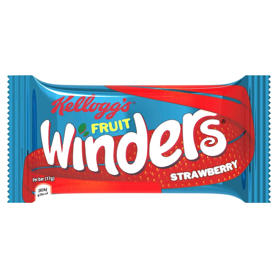 Barras de Fruta Frutilla Winders Rolls Kellogg's 17 g