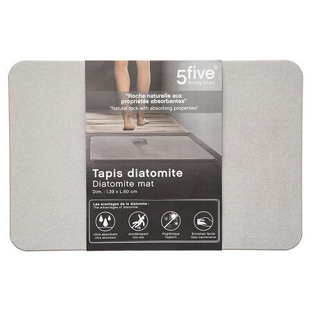 Badteppich Aus Baumwolle, 60 X 90 Cm, Grau Havana | Maisons Du Monde