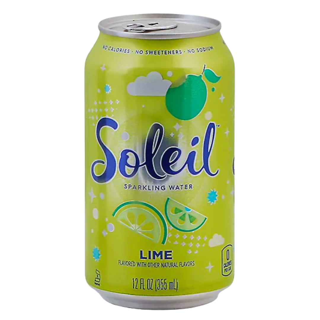 Agua Saborizada con Gas Lima Soleil 355 ml