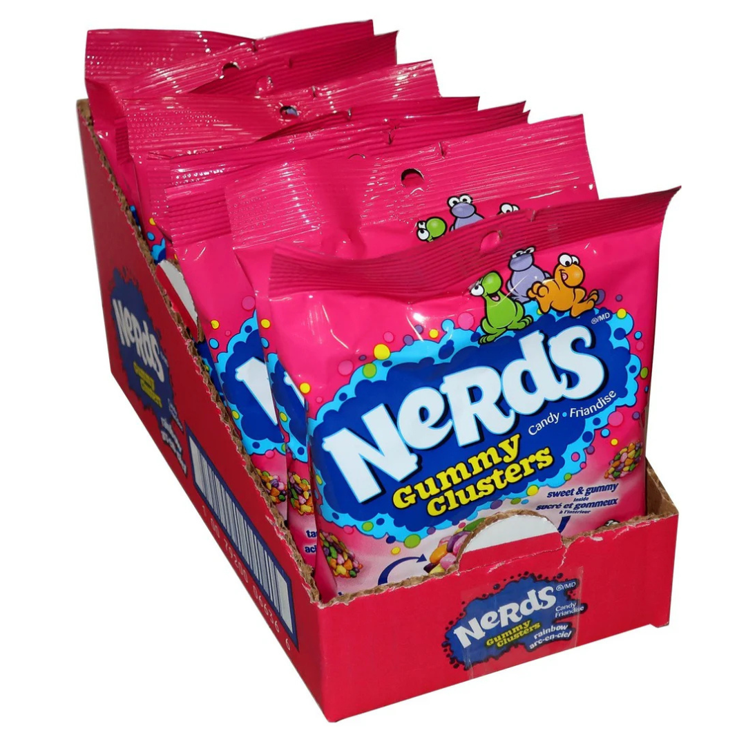 Caramelos Gummy Clusters Nerds 10 un x 142 g