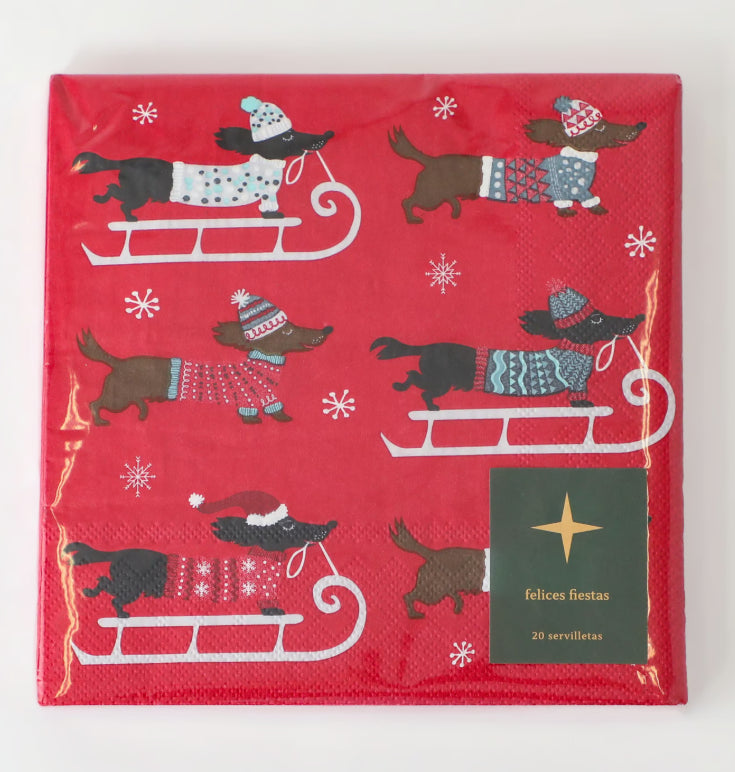 Servilletas Sledshund Christmas 33 x 33 cm 1 un