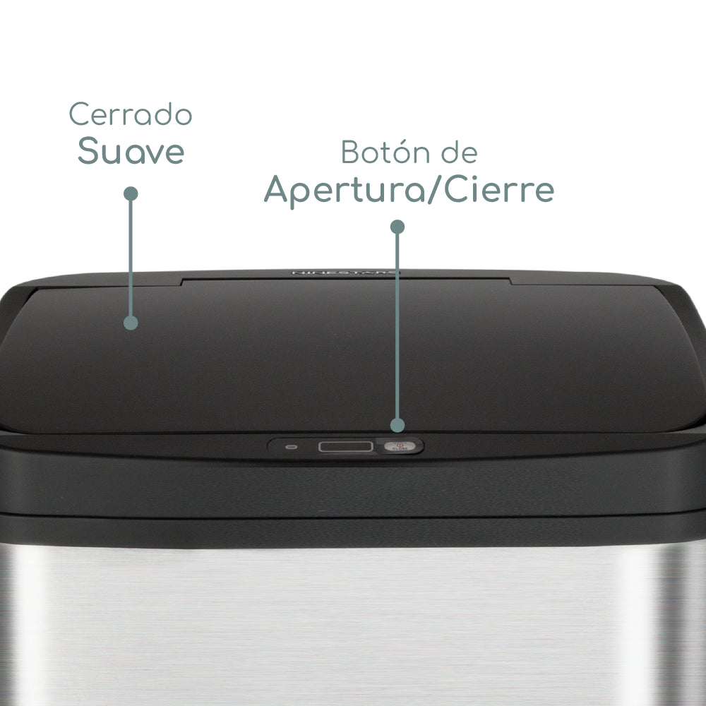 Basurero con Sensor 50L Ninestars