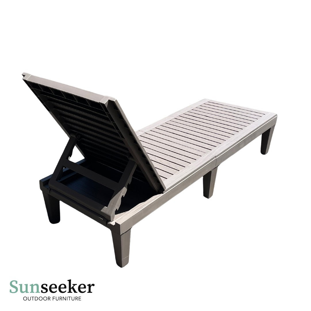 Reposera Sun Lounger Madera Plástica Arena Sunseeker 1 un
