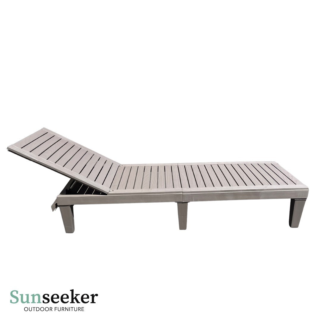 Reposera Sun Lounger Madera Plástica Arena Sunseeker 1 un