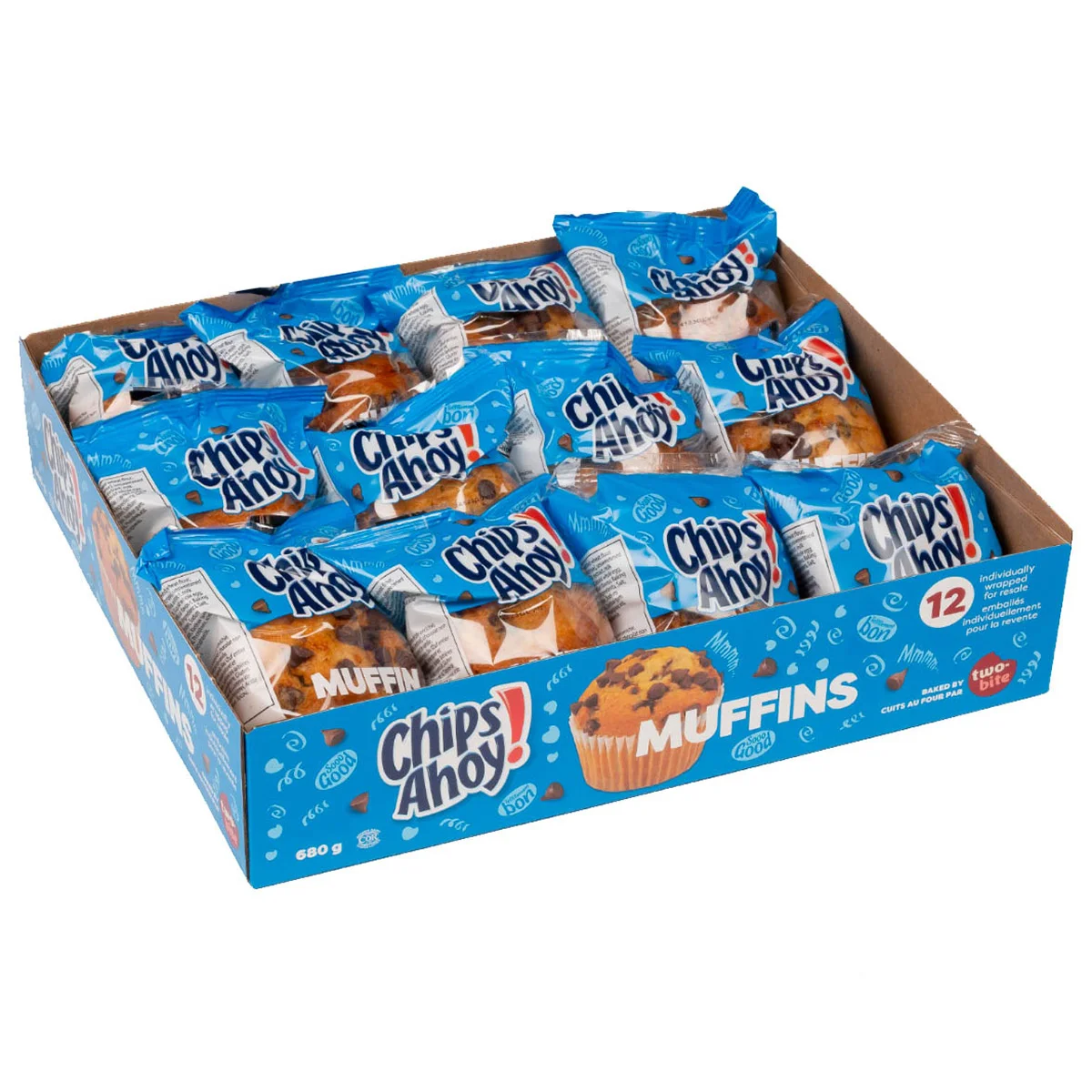 Muffins Two Bite Chips Ahoy! 12 x 57 g