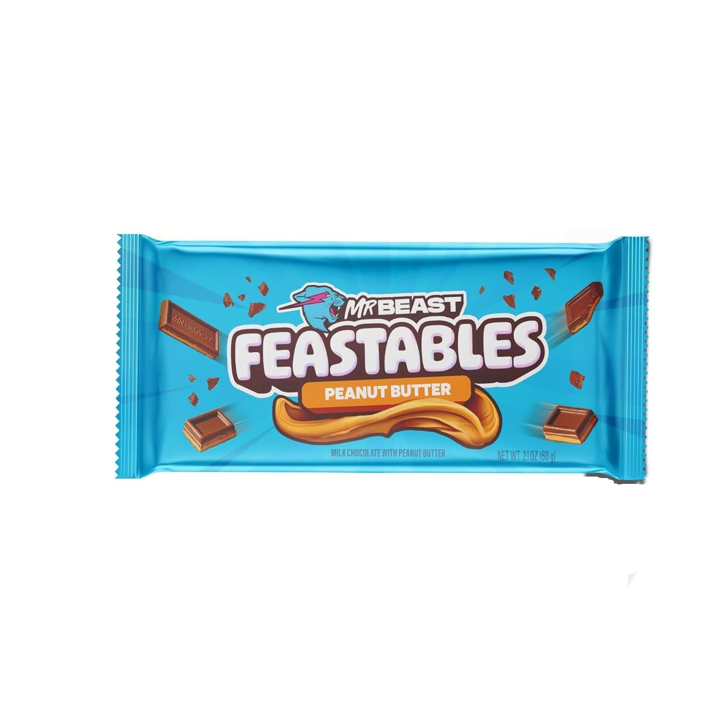 Barritas Mr. Beast Mantequilla Maní Feastables 60 g