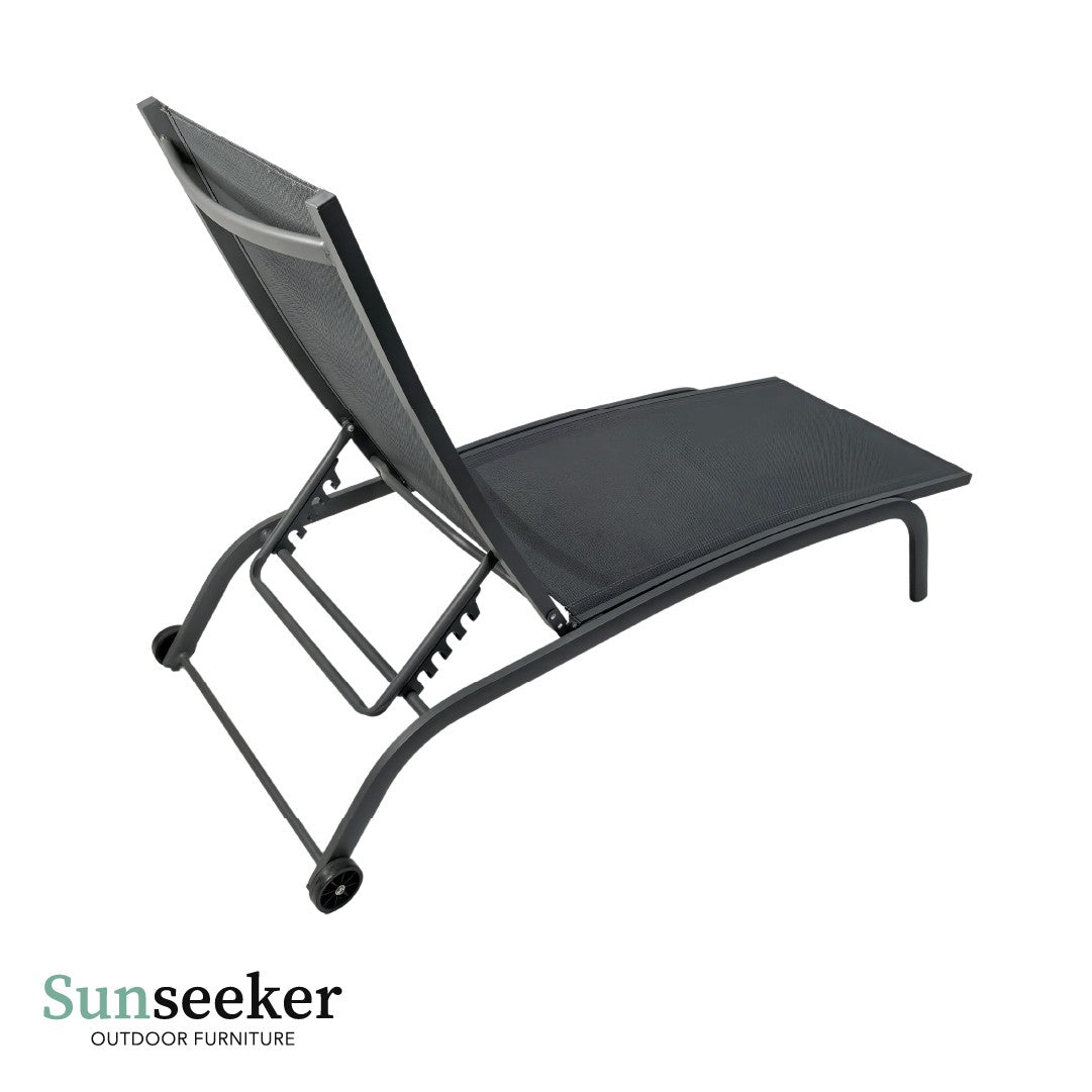 Reposera Lounger Aluminio Cool Gray 187 x 63 cm Sunseeker