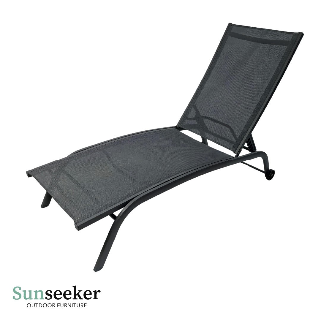 Reposera Lounger Aluminio Cool Gray 187 x 63 cm Sunseeker