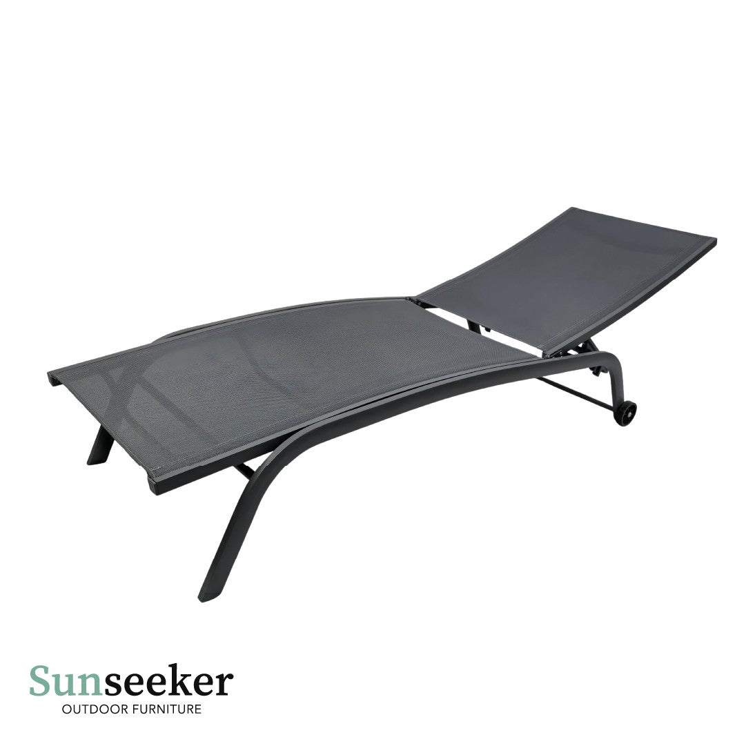 Reposera Lounger Aluminio Cool Gray 187 x 63 cm Sunseeker