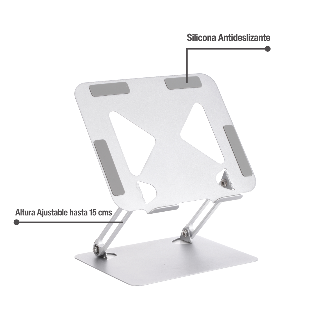 Soporte Ajustable Elevador Notebook Acero Assen 1 un