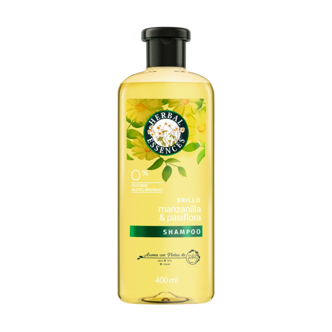 Shampoo Brillo Manzanilla y Pasiflora Herbal Essences 400 ml