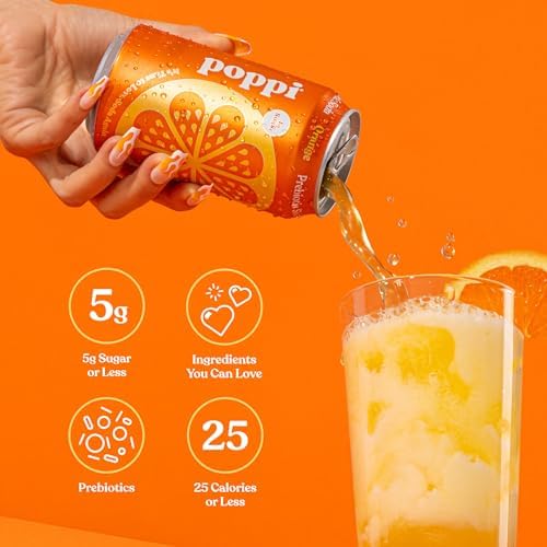 Bebida Prebiotic Orange Lata Poppi 12 x 355 ml