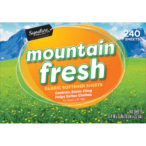 Hojas Suavizantes para Secadora Mountain Fresh Signature Select 1 un