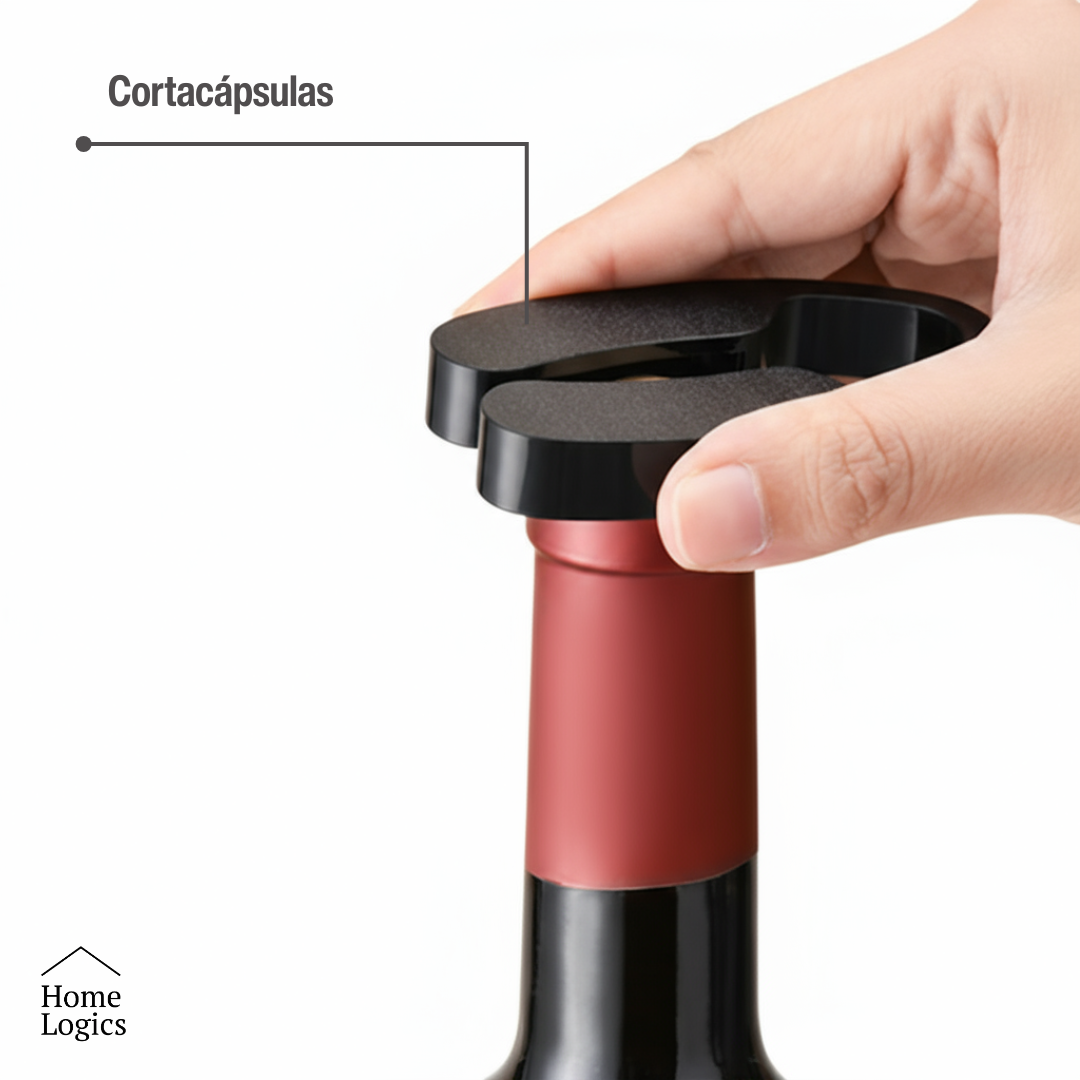 Kit Sacacorchos Eléctrico Recargable con Accesorios Home Logics 1 un