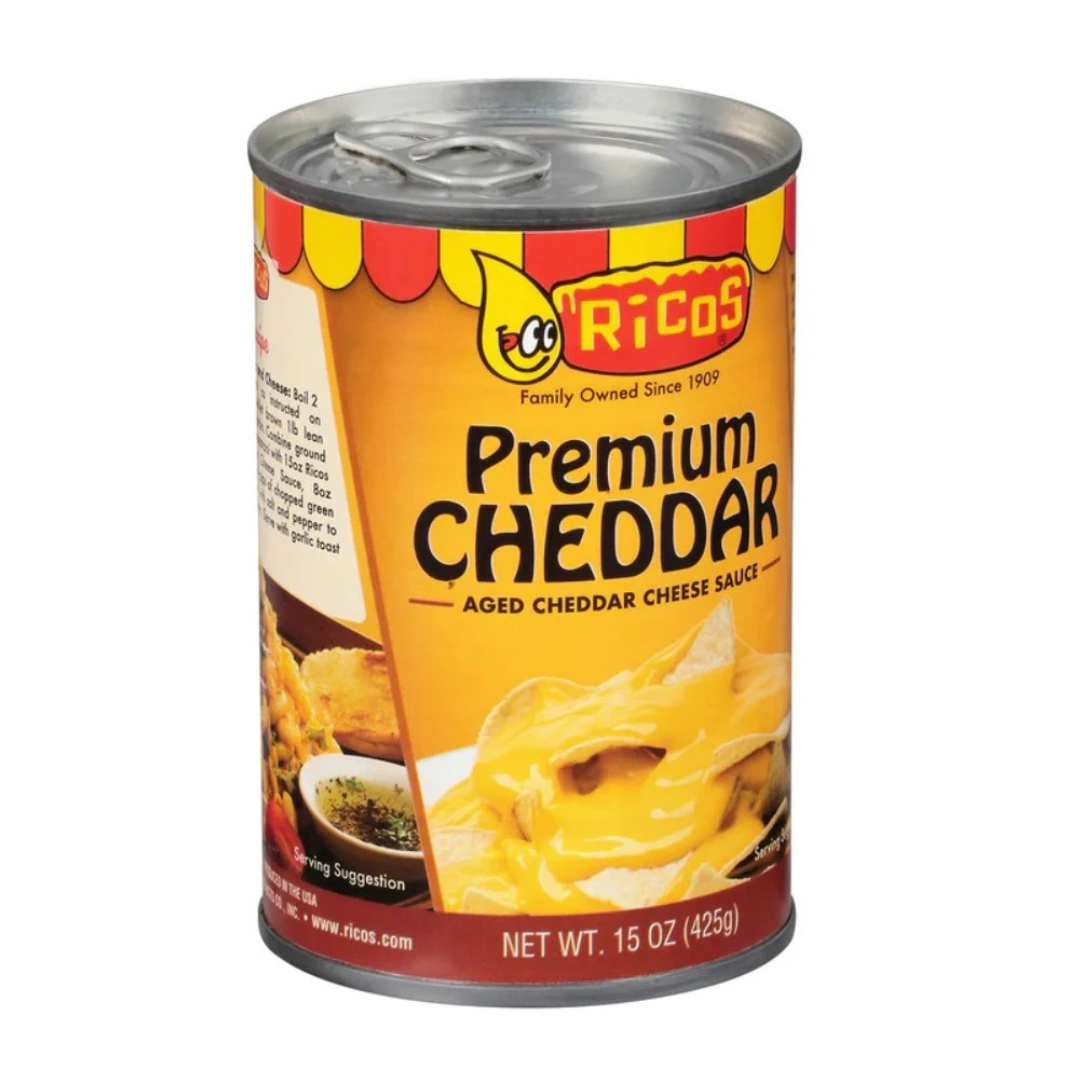 Salsa Queso Cheddar Premium Ricos 425 g