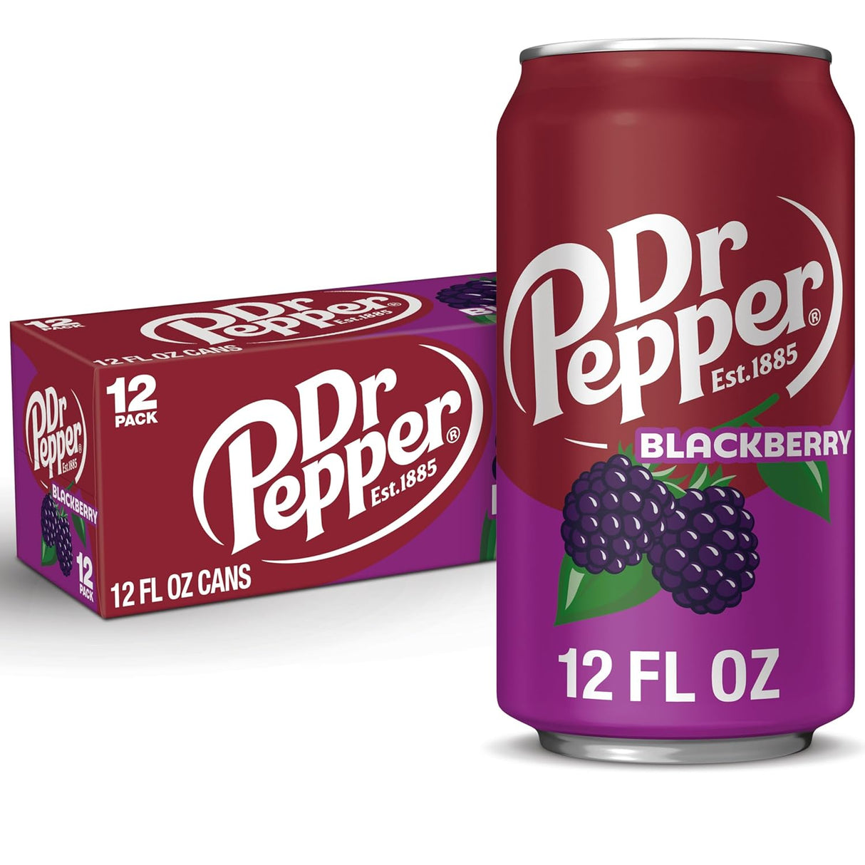 Bebida Blackberry Lata Dr. Pepper 12 x 355 ml