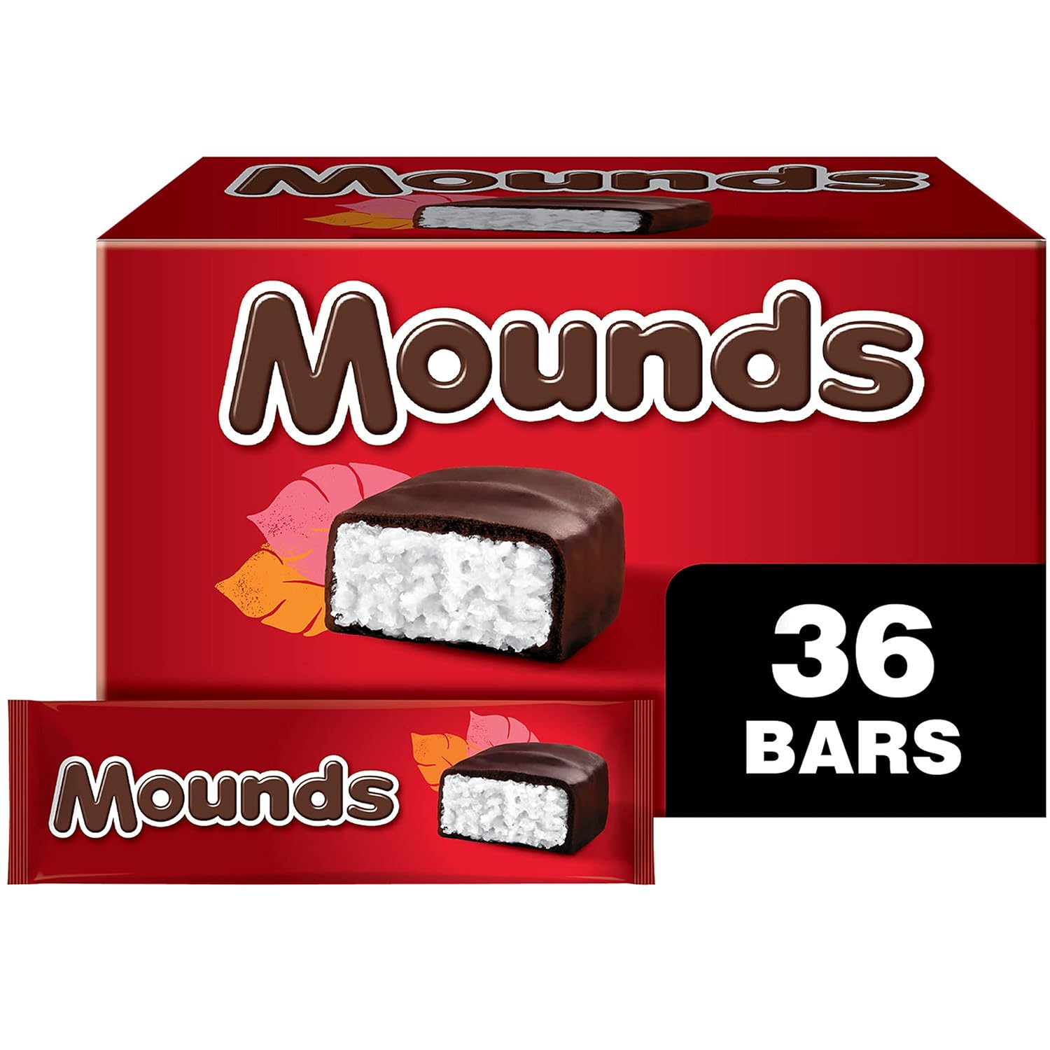 Barrita de Coco con Chocolate Negro Mounds 36 x 49 g