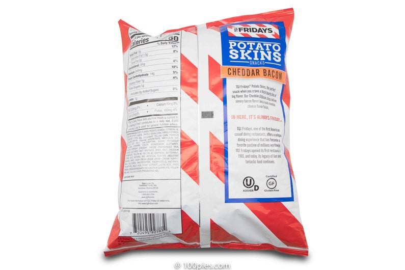 Snack de Cáscaras de Papa Queso y Tocino T.G.I. Friday's 28 g