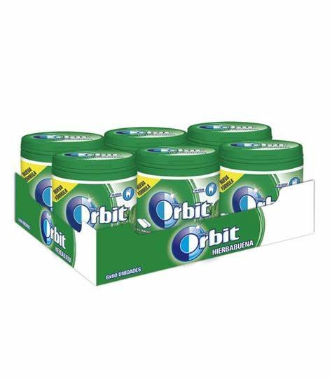 Chicles Hierbabuena Bottle Orbit 6 x 64 g