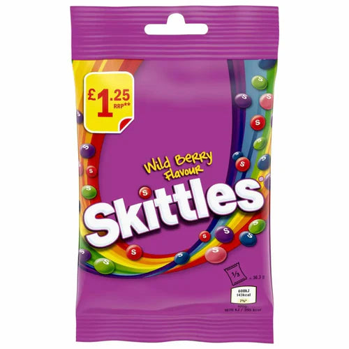 Masticables Wild Berry Skittles 14 x 109 g