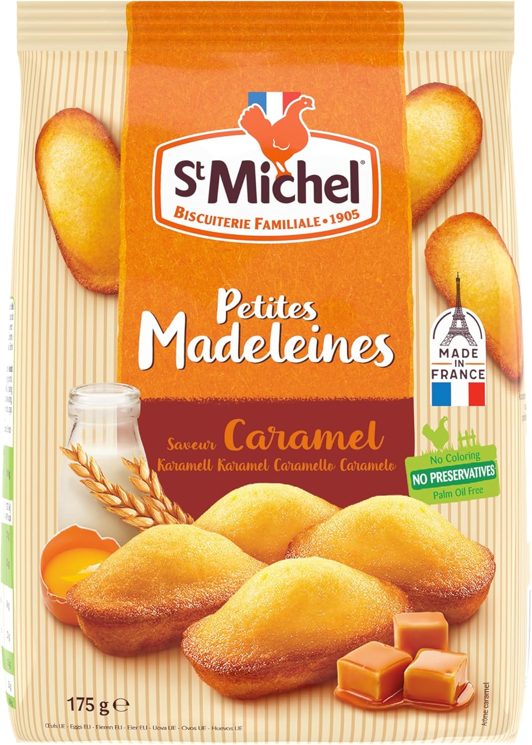 Galletas Petites Madeleines Caramelo St Michel 10 x 175 g