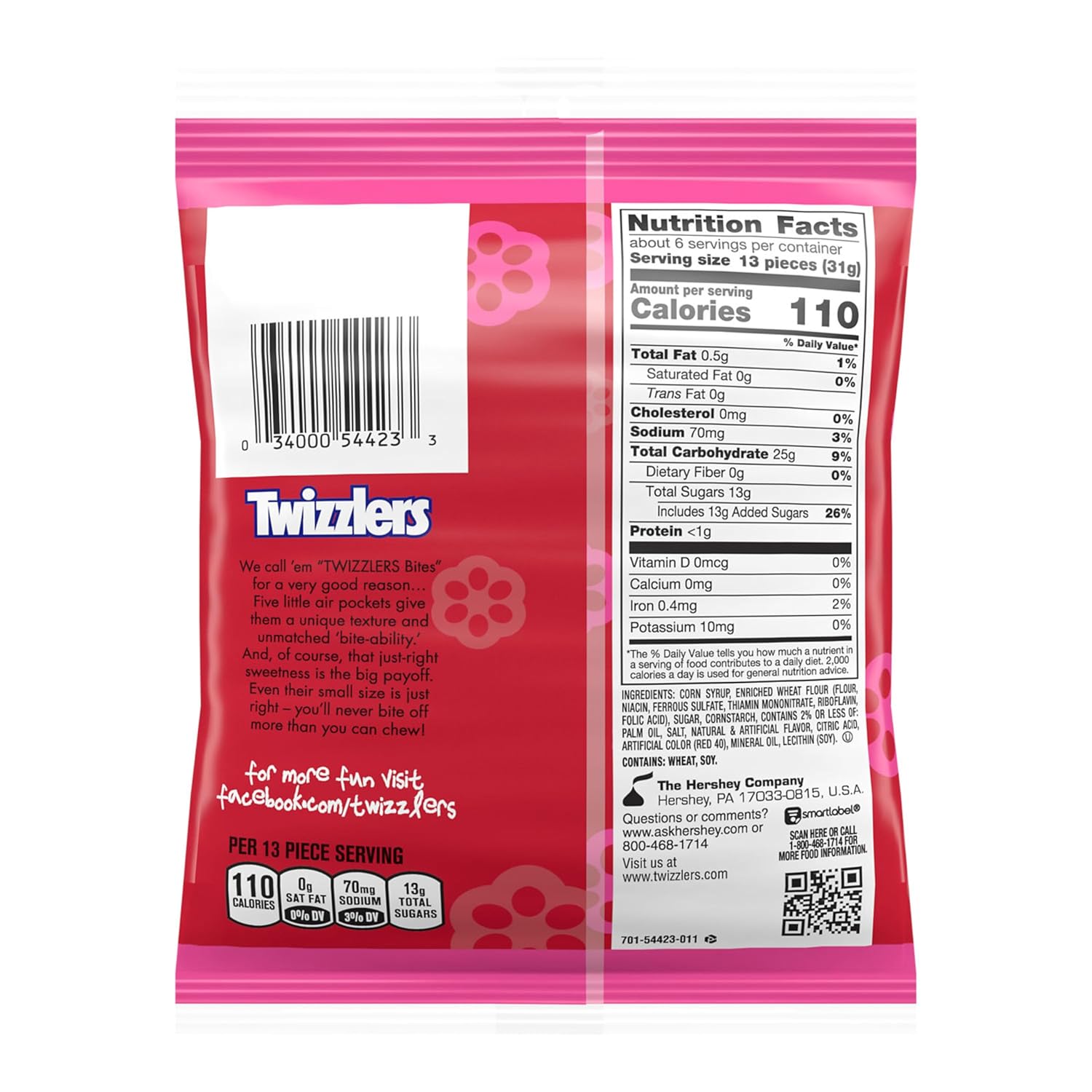 Gomitas Cherry Bites Twizzlers 12 x 198 g