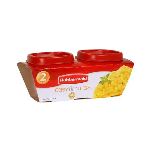 Set 2 Mini Contenedores Cuadrados 118 ml Rubbermaid 1 un