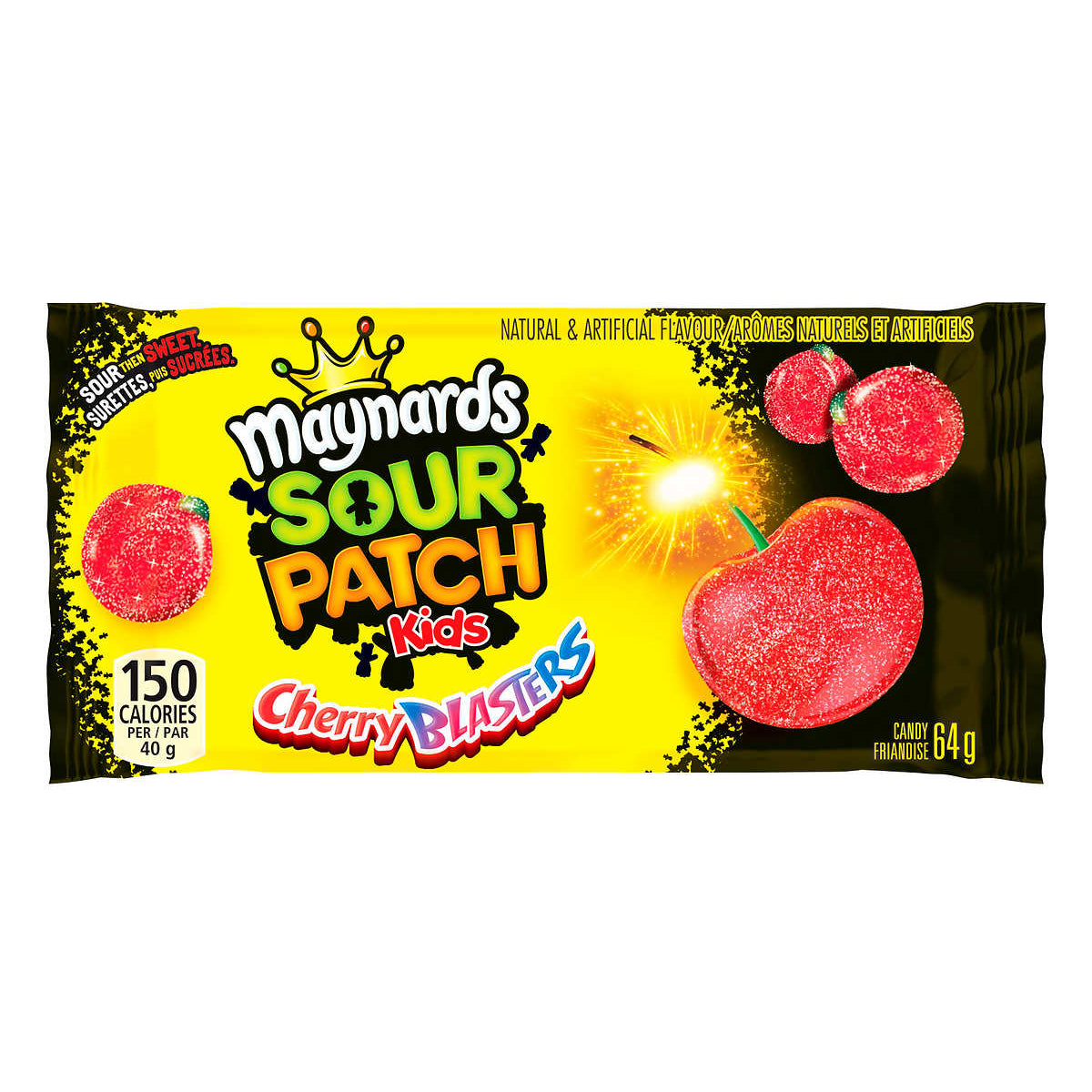 Gomitas Sour Patch Kids Cherry Blasters Maynards 18 x 64 g