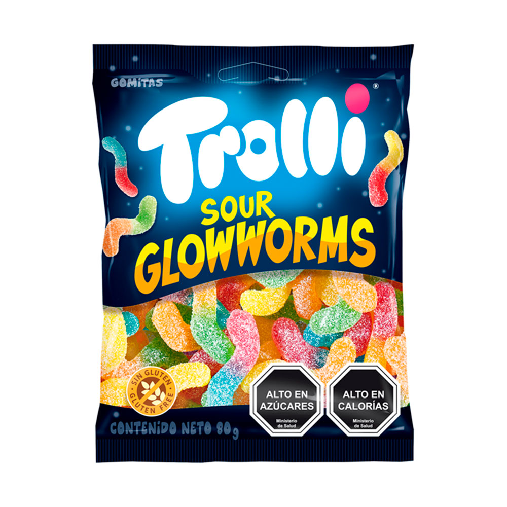Gomitas Gusanitos Ácidos Trolli 15 x 80 g