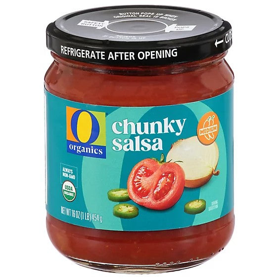Salsa Chunky Medium O Organic 454 g