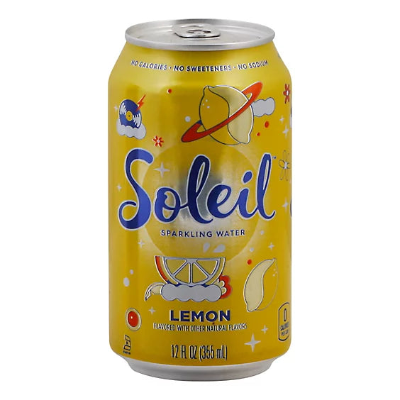 Agua Saborizada con Gas Limón Soleil 355 ml