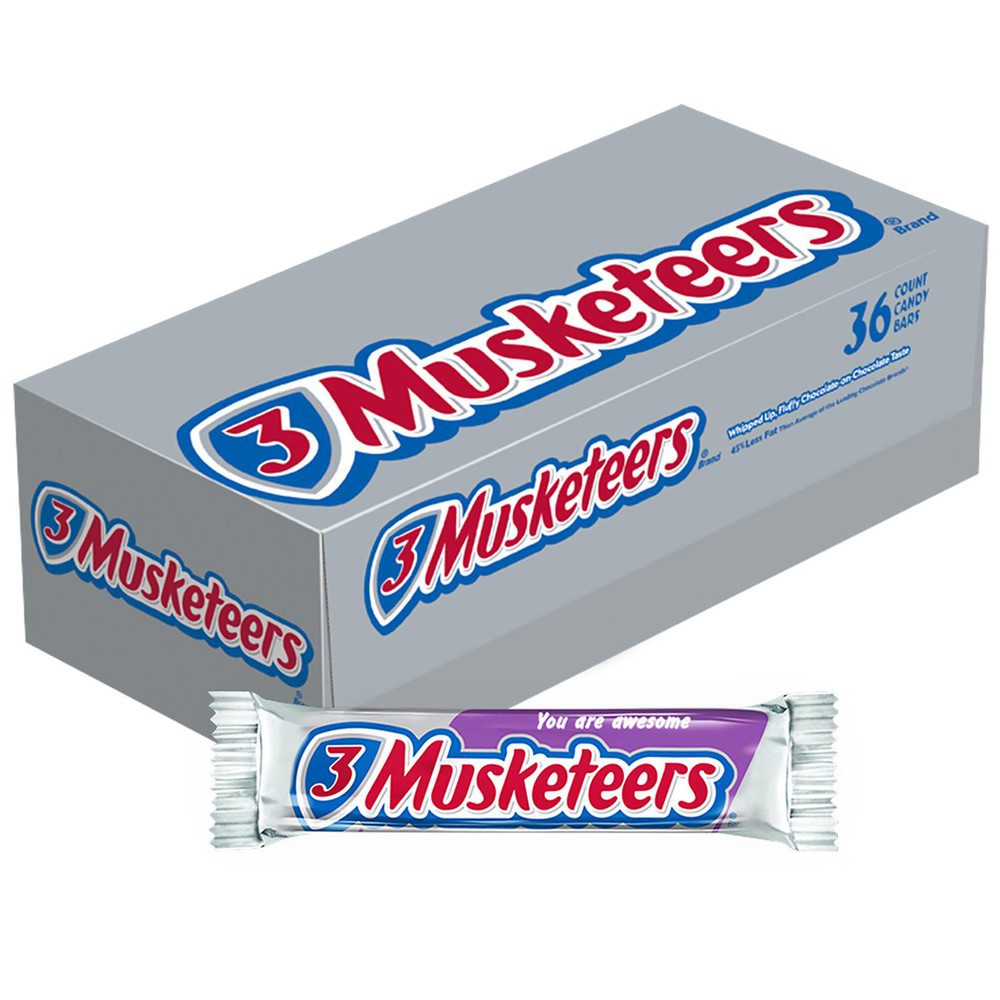 Barritas de Chocolate 3 Musketeers 36 un x 54.4