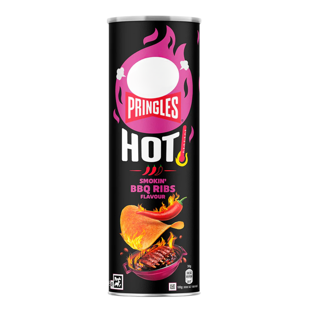 Papas Fritas Hot Smokin Bbq Ribs Pringles 160 g