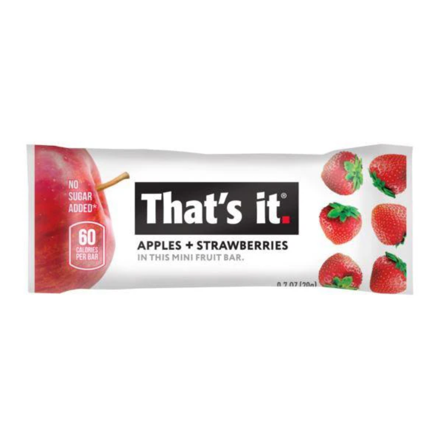 Barras de Fruta Mini Manzana Frutilla Thats It 20 g